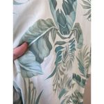 Vacances Beach Swim Coverup Palm Leaf 100% Silk Cream Caftan kimono resortwear Blue Size undefined Photo 12