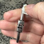 EXPRESS Silver Cuff with Turquoise Stones Photo 4