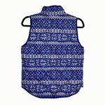 J.Crew Black Label Blue Nordic Vest White Winter Detail Size Medium Preppy Photo 1