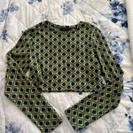 Francesca's glo fashion francesca’s green and blue top Photo 0