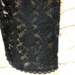 Club Monaco Sheer Lace Terry Embroidered Pants Black Silk Sexy Cute Boho Photo 8