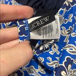 J.Crew WOMENS RUCHED ONE PIECE BATHING SUIT COBALT BLUE FLORAL HALTER 16 NEW Photo 5