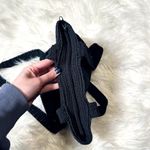 Vintage Crochet Bohemian Summer Shoulder Bag Black Photo 2