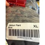 Brand New Ruby Ribbon Women's Size XL Gray Velour Velvet Mink Pants Photo 6