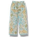 Rachel Zoe Womens Pants Large Wide Leg Boho Paisley Print Aqua NWT Resort Photo 6
