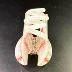 Baseball Hair Claw/ Clip White Photo 3