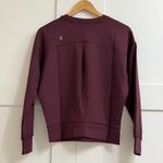 FIGS Cornelia FORMx Crewneck Scrub Top in Burgundy, Size Small Photo 11
