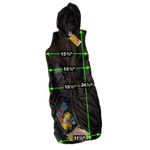 Ed Hardy Black Sleeveless Hooded Ruched Dress Embroidered Dragon Phoenix Size XL Photo 1