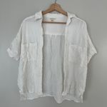 White shirt sleeve button down Size M Photo 0