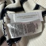 Loft NEW  Striped V Neck Cardigan White Black Size XS Photo 10
