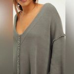 Free People FP BEACH () Coastline Cozy Midi Dress Slouchy Oversized Size M Pocket Photo 1