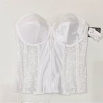 DOMINIQUE Style#8949 Colette Lace White Corset Bridal Bra Size 36DD (E) Photo 4