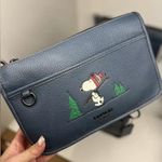 Coach NWT X Peanuts Heritage Convertible Crossbody With Snoopy Motif CE710 Photo 7