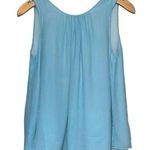 Madison Marcus  Women’s Size M Blue Ombre Silk Chiffon Flowy Ruffle Back Tank Top Photo 0