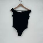 Asilio  Rebel Nights Bodysuit Black Off Shoulder Cap Sleeve Style AS201333 Size 8 Photo 1