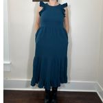 Universal Threads Universal Thread Blue Tiered Midi Dress Size Small Photo 2