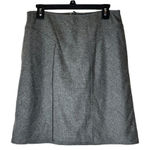 Escada Brown Gray Wool Blend Pocket Panel Front A Line Mini Skirt Size S Photo 0