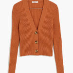 Madewell  Womens Medium Brenville Cropped Cardigan Wool Blend Sweater Photo 0