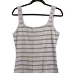 Michael Stars NWT  Veil Grey Striped Sleeveless Zabrina Tank Size L Photo 0