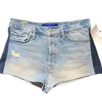 MOTHER x Carolyn Murphy Cheeky Tomcat Short Shorts Size 30 Blue Photo 1