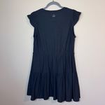 Beyond Yoga Featherweight Out & About Ruffle Tiered Mini Dress Black M Photo 4