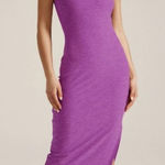 Beyond Yoga  Spacedye Icon Midi Dress in Bright Iris Heather Size Small Photo 0