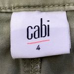CAbi Women’s Size 4 Army Green Cargo Traveler Pant Photo 6