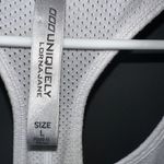 Lorna Jane White Mesh Racerback Tank Top Size L Women’s Activewear Yoga Gym Photo 2