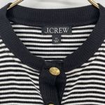 J.Crew Vintage Rib Lady Jacket Black and White Stripes Women's Size XS Photo 2