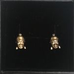 Buddha Stud Earrings Gold Photo 1