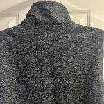 Under Armour Heather Black Sleeveless Athletic Mock Neck Layering Zip Vest-Med Photo 10
