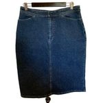 Outback Rider Jean skirt, pencil, blue, euc size 10 Blue Photo 0
