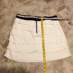 EXPRESS ruffle tiered stretch mini skirt white Photo 3