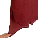 Isabel Marant  Maroon Red Burgundy Long Sleeve V-Neck Split Hem Tunic Dress sz M Photo 8