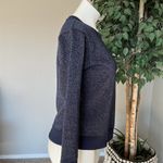 J.Crew Shimmer Crewneck Sweater Navy Photo 2