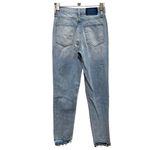 Insane Gene Light Wash Cotton Raw Hem Straight Jean Size 0/23 Blue Photo 2