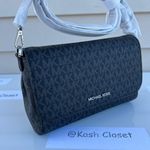 Michael Kors Black Crossbody Convertible Clutch Pouchette bag Photo 0