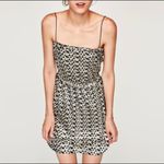 ZARA  Metallic silver black Cocktail mini Dress Photo 2