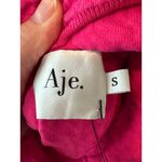 Aje Hot Pink Echo Bubble Textured Midi Dress Long Sleeve Size S Photo 5