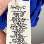 Free People Mini Dress Womens M Royal Blue Oxford Embroidered Oversized Bohemian Photo 7