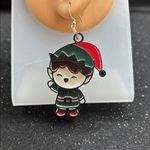 Adorable Christmas Elf Earrings Red Photo 1