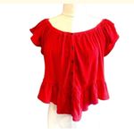 Free People  red off the shoulder top size Small Photo 1