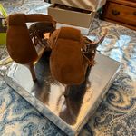 Chic Fringe Heels in Warm Brown Size 10 Photo 5