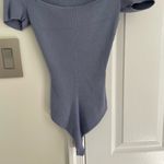 Abercrombie & Fitch Bodysuit Womens Small Short Sleeve Ribbed Knit Stretch Top Photo 2