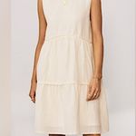 SANCIA Anthropologie Lea Summer Off White Tiered Dress Size Small 1969 Photo 0