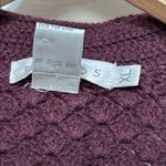 Tweeds Rich Burgundy Textured 50% Lambswool Cardigan Brown Size XL Photo 2