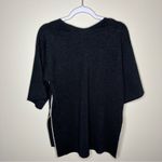 Baloot‎ Black Gold Metallic Shimmer Short Flare Sleeve Sweater Size M Photo 6