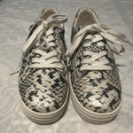 ALDO  Black and Cream Snakeskin Sneakers Photo 0