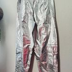 Free People NEW  Fp Movement Mesmerize Me Pant Silver Metallic SM Spacecore Punk Photo 3