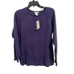 Sweet Romeo Grey stone blue crew neck sweater size XS NEW Photo 1